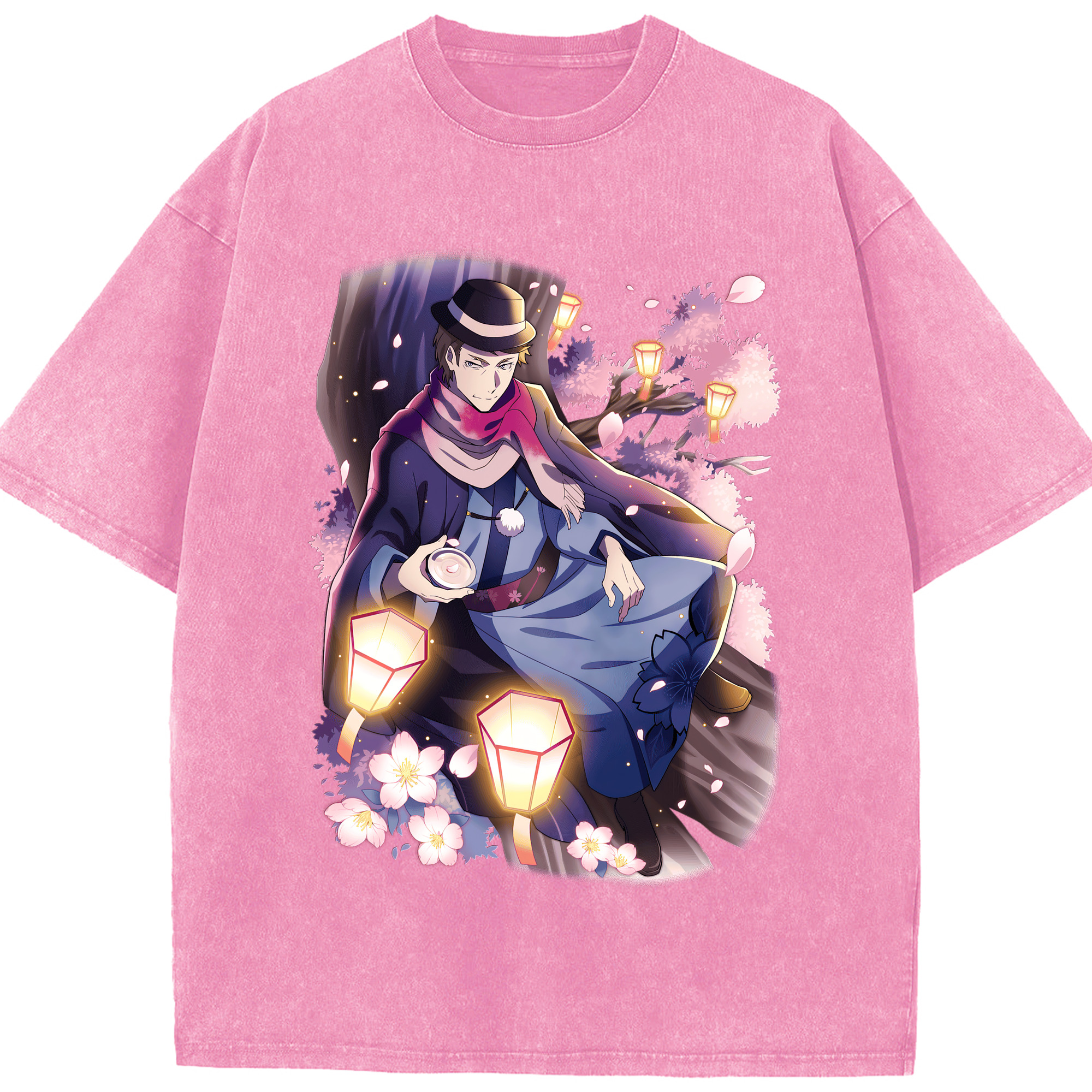 （画像用） 文豪ストレイドッグス Bungo Stray Dogs 綿100% ヴィンテージ風 半袖Tシャツ（フロントプリント）